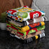 T-FAL Fiber Reactive Print Kitchen Towels: Highly Absorbent, Super Soft - 100% Cotton, 16"x28" Dish Towels for Cleaning & Drying Dishes, Pans, Gla...