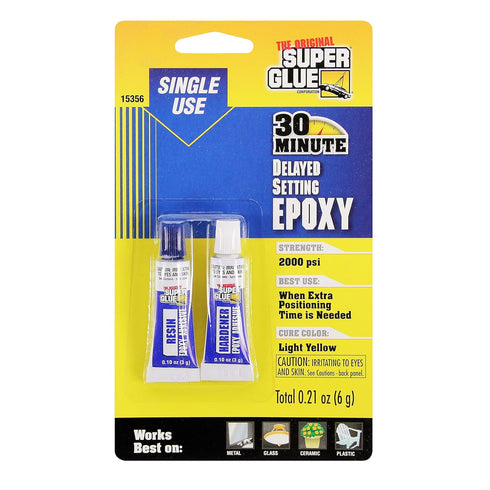 Epoxy Adhesive, Delayed Set, (2)-3gTubes...