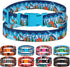 Nature Dog Collar Travel Pattern Adjustable Nylon Pet Collars for Small Medium Large Dogs Puppy Designer Print (Adventure, Neck Fit 12"-16")...