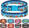 Nature Dog Collar Travel Pattern Adjustable Nylon Pet Collars for Small Medium Large Dogs Puppy Designer Print (Adventure, Neck Fit 14"-18")...