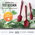 DI ORO Silicone Spatula Set - Rubber Kitchen Spatulas for Baking, Cooking, & Mixing - 600°F Heat-Resistant & BPA Free Silicone Scraper Spatulas fo...