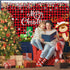 Irenare Christmas Banner Backdrop Santa Claus Reindeer Merry Christmas Banner Indoor for Xmas Holiday Party Photo Booth Photography Wall Hanging D...