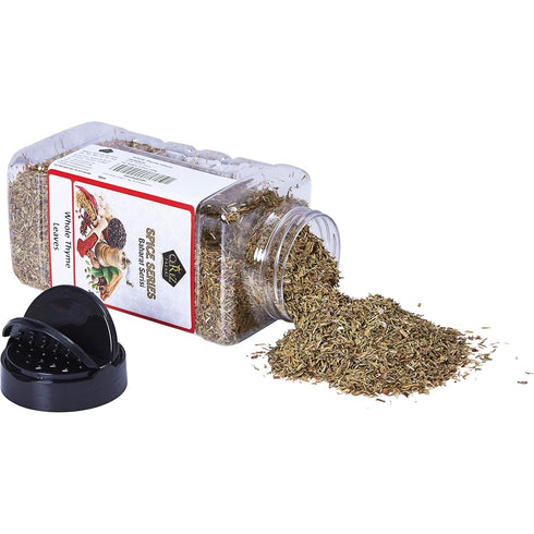 Cerez Pazari Dried Thyme Whole Leaves, Premium Grade Natural Thyme, Freshly Packed Seasonings, Non-GMO, Gluten-Free, No Preservatives, 6.35 oz....