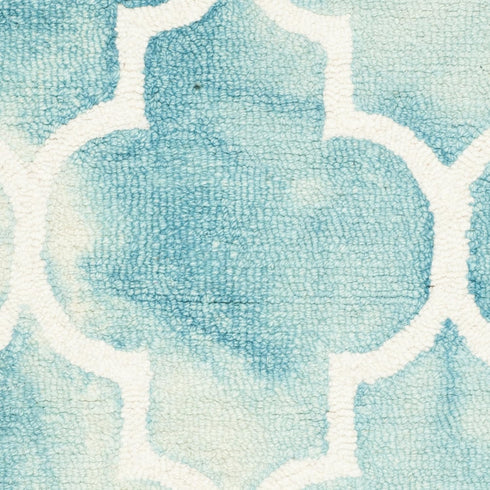 SAFAVIEH Dip Dye Collection 2' x 3' Turquoise/Ivory DDY535D Handmade Moroccan Watercolor Premium Wool Accent Rug...