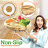 NutriChef Round Bamboo Baby Plate, Star Plate...