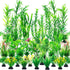 30pcs Fish Tank Accessories Aquarium Decorations Green Plants, Green Fish Tank Decorations Plant, Fish Tank Decor, Aquarium Decor Plastic Plants...