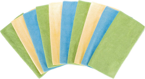 Fuller Brush Microfiber Everyday All Home Cloths 19410 (10 Multi-Colored Cloths)...