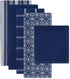 DII Assorted Woven Kitchen Set, Dishtowel, 18x28, Dishcloth, 13x13, Nautical Blue, 5 Piece...