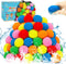 50 PCS Reusable Water Balloon, Water Balls Splash Balls Water Soaker Balls Bulk with Bag Soft Cotton Beach Balls Pool Water Toys Kids Adult Outdoo...