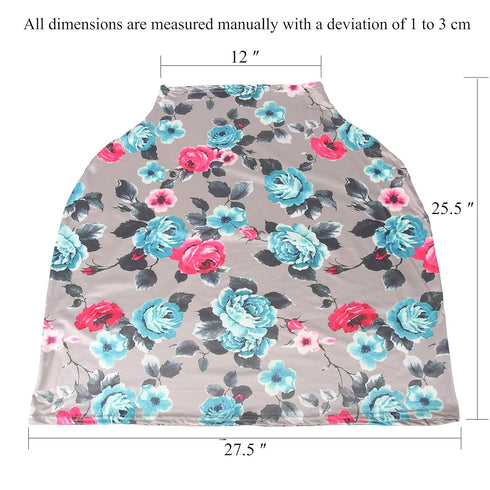TUOKING Car Seat Covers for Babies, Multi-Use Cover-Silky Mom Nursing Cover Infant Breastfeeding Scarf Shopping Cart High Chair Ultra-Soft Stretch...