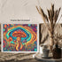 Posterizer 1 pcs- psychedelic funky hippie colorful rainbow mushrooms 2-Abstract & Modern Art-Fantasy & Fiction Art- Living Room Bedroom Decor- un...