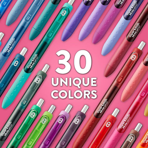Paper Mate InkJoy Gel Pens, Retro Accent Colors, Medium (0.7mm) Point, Retractable, 4 Count...