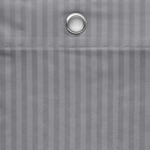 Zenna Home Ultimate Striped Waterproof Fabric Shower Curtain or Liner, 70" x 72" Grey (MSC19089)...