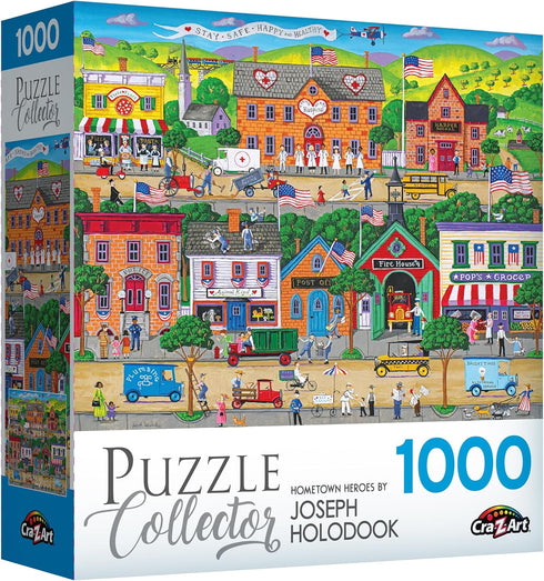 RoseArt - Puzzle Collector - Hometown Heroes - 1000 Piece Jigsaw Puzzle for Adults...