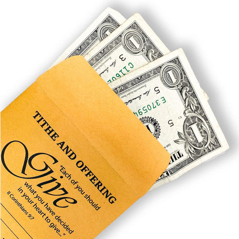 Coin Envelope, Tithe and Offering Envelopes for Church (Package of 100)...