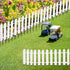 40 Inches Miniature Fairy Garden Fence, DIY Wood Picket Fence Mini Ornament for Dollhouse...