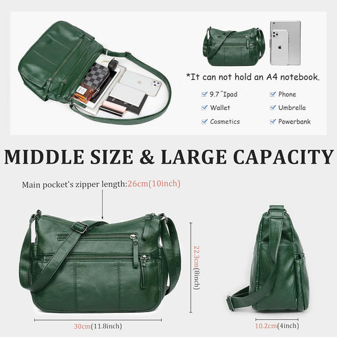 VOLGANIK ROCK Purses for Women Soft PU Leather Shoulder Bag Ladies Crossbody Purse and handbags Lightweight Pocketbook...