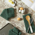 DII Basic Terry Collection Waffle Dishtowel Set, 15x26, Solid Dark Green, 4 Piece...
