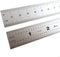 12" 300 mm English Metric Rigid (1.250 wide x .040 thick) Zero Glare Satin Chrome Stainless Steel E/M Machinist Engineer Ruler/Rule with Graduatio...