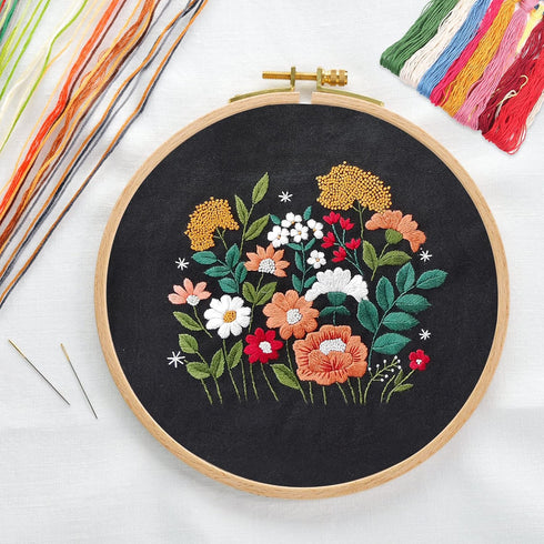 MAMUNU Canvas Tote Bag Embroidery Kit with Pattern for Beginners, Arts and DIY Crafts Kits for Adults, Include Instructions Embroidery Bag, Embroi...