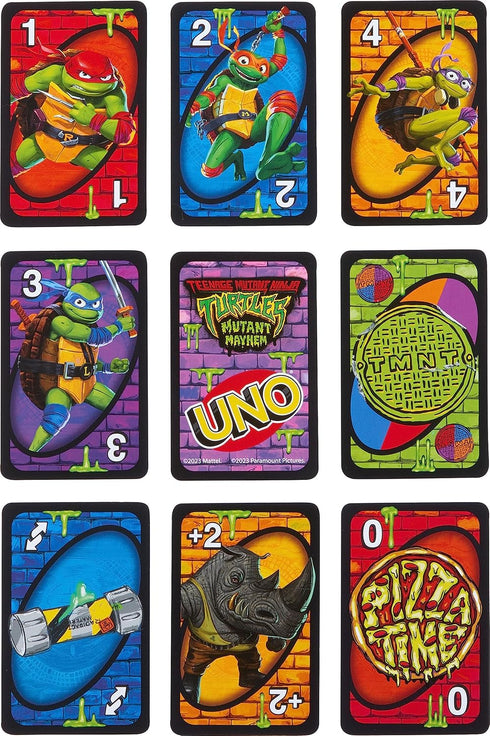 Mattel Games UNO Teenage Mutant Ninja Turtles Mutant Mayhem Card Game for Family Night, Travel & Camping...