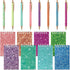 Sherr 16 Pcs Glitter Pens and Notebooks Glitter Pocket Notepad Mini Notebooks for Kids Fancy Pens for Women Pretty Cute Colorful Ballpoint Pens Sp...