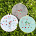 CDThinkingU 3 Sets Flower Embroidery Kit for Beginners with Pattern and Instructions, Lu Embroidery Cross Stitch Stitches Practice Kits with Hoop,...