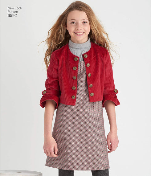 NEW LOOK Sewing Pattern 6592 - Girls' Sportswear, A(8-10-12-14-16)...