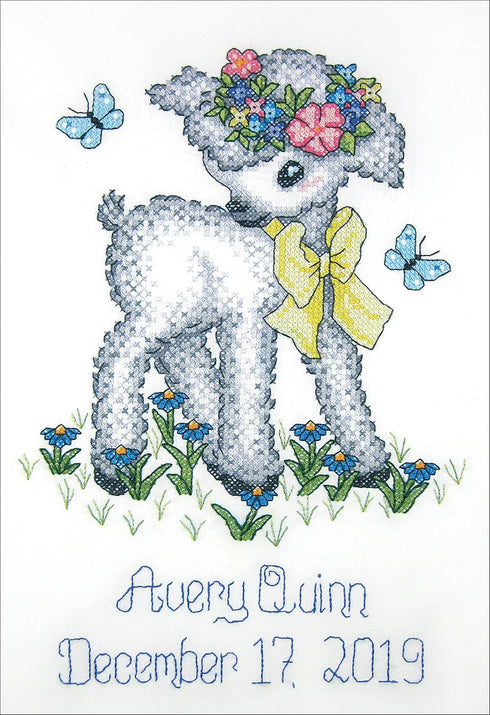 Janlynn Stamped Cross Stitch Kit, White...