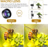 Phone Camera Lens,Upgraded 3 in 1 Phone Lens kit-198° Fisheye Lens + Macro Lens + 120° Wide Angle Lens,Clip on Cell Phone Lens Kit Compatible with...