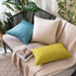 MIULEE Pack of 2 Decorative Outdoor Solid Waterproof Throw Pillow Covers Faux Linen Garden Farmhouse Cushion Cases for Patio Tent Balcony Couch So...
