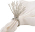 Silver Beaded Spray Design Napkin Ring, 4" H x 1.5" D...