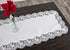 White Royal Rose European Antique Lace Jacquard Table Runner, Dresser Scarf (16Wx36L)...