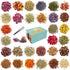 30 Bags Dried Flowers,100% Natural Dried Flowers Herbs Kit for Soap Making, DIY Candle Making,Bath - Include Rose Petals,Lavender,Don't Forget Me,...