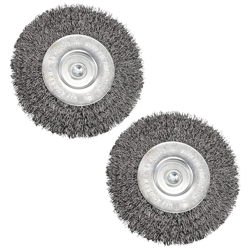 Harrier 3-inch Abrasive Wire Brush Wheel with 1/4-inch Quick Hex Shank, Coarse 0.012, 2-Pack...