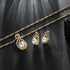 17IF Pearl Flower Earrings Necklace Gold Jewelry Sets For Women Bride Bridesmaids Wedding Party Prom, Dainty Mother Day Jewelry Gifts...