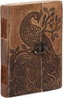 Peacock Embossed Antique Handmade Leather Journal, Great Gift for Men & Women, Daily Notebook Diary, Writing Pad for Artist, Sketchbook, Travel & ...