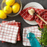 DII Basic Terry Collection Windowpane Dishcloth Set, 12x12, Spice, 6 Piece...