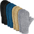 4 Pair Microfiber Dusting Mittens Reusable Women Cleaning Mittens with Thumb for Kitchen (Black, Dark Blue, Khaki, Gray)...