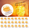 MUMUXI 24 Pack 7.2ft Fairy Lights Battery Operated String Lights, 20 Mini Battery Powered LEDs for Centerpiece Table Decorations, Wedding Party Be...
