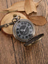 Mudder Vintage Roman Numerals Scale Quartz Pocket Watch with Chain (Bronze)...