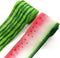 2 Rolls Summer Ribbons for Crafting, Watermelon Print Wired Edge Ribbon, Red Green Fruit Fabric Ribbon Bows for Wreaths Basket DIY Crafts Gift Sum...