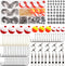 Fishing Hooks Bobbers Tackle Kit, 200pcs Basic Fishing Tackle Box Set Include Fishing Hooks Bobbers Weights Snap Swivels Freshwater Terminal Tackl...