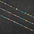 UMAOKANG 16.4 Feet Stainless Steel Chain for Jewelry Making Dainty Chain Necklace for Women Colorful Enamel Link Chain with Jump Rings and Lobster...