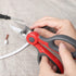 2 Pack Electrician Scissors, Heavy Duty Stainless Steel Sharp Blades and Soft Rubber Grip, Electrician Shears with Protective Cover, 6.1 Inch (Gra...