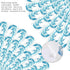 Whaline 69Ft Waves Bulletin Board Border 60Pcs Ocean Beach Themed Classroom Decorations Blue White Trim Border Self-Adhesive Label Sticker for Bac...