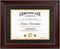 GraduatePro 8.5x11 Diploma Frame with Black Over Gold Mat or Display 11x14 Document Without Mat, CPA License Frame, UV Protection Acrylic, Mahogan...
