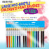 U.S. Art Supply 20-Piece Large Round and Flat Hog Bristle Tempera Paint Brush Set - Fun Party, School, Student, Class Craft Painting - Beginners S...