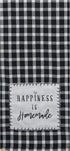 3 Farmhouse Country Themed Decorative Cotton Kitchen Towels Set with Black and White Print | 1 Tea and 2 Dual Purpose Towel for Dish and Hand Dryi...