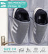 MISSLO Narrow Over The Door Shoe Organizer Door Hanger 12 Large Mesh Pockets Hanging Shoe Rack for Closet Door Cruise Ship Essential, Grey, 2 Pack...